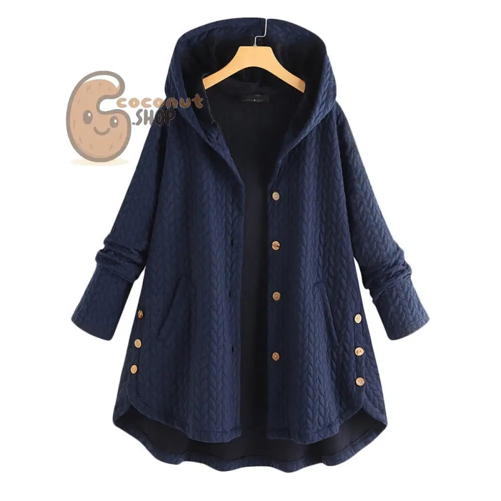 Stay Warm in Style: Women’s Hooded Medium Long Cotton Padded Jacket for Casual Autumn and Winter Wear