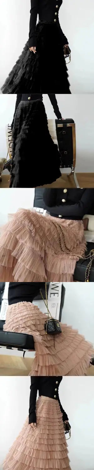 Multi-Layered Long Princess Skirt