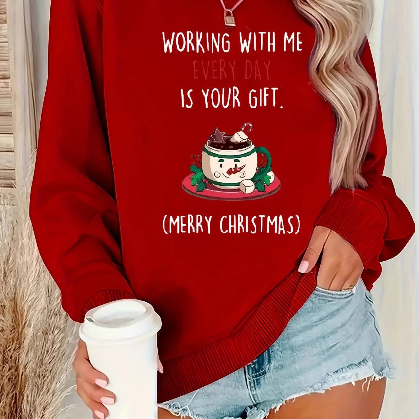 “Working With Me Every Day Is Your Gift” Christmas Sweatshirt