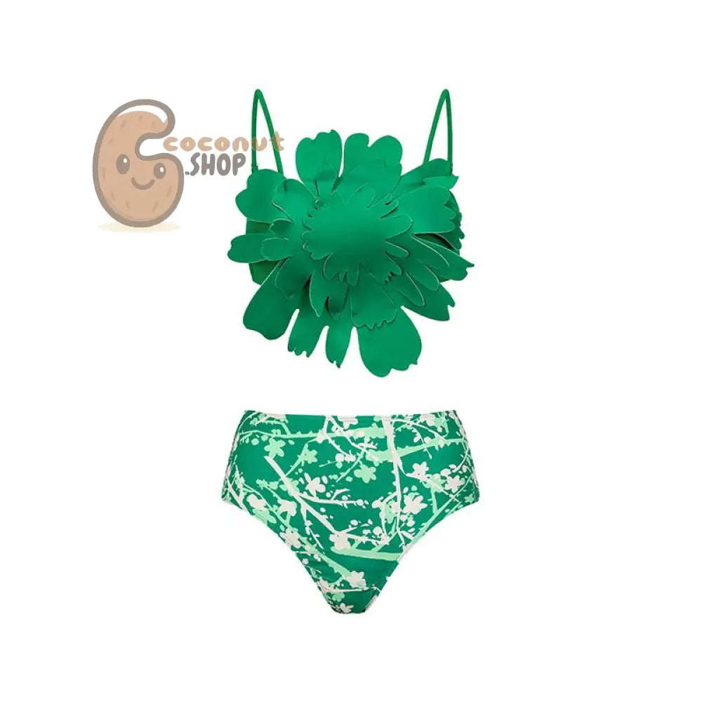 Blossom Babe Bikini - Three-dimensional flower bikini / S
