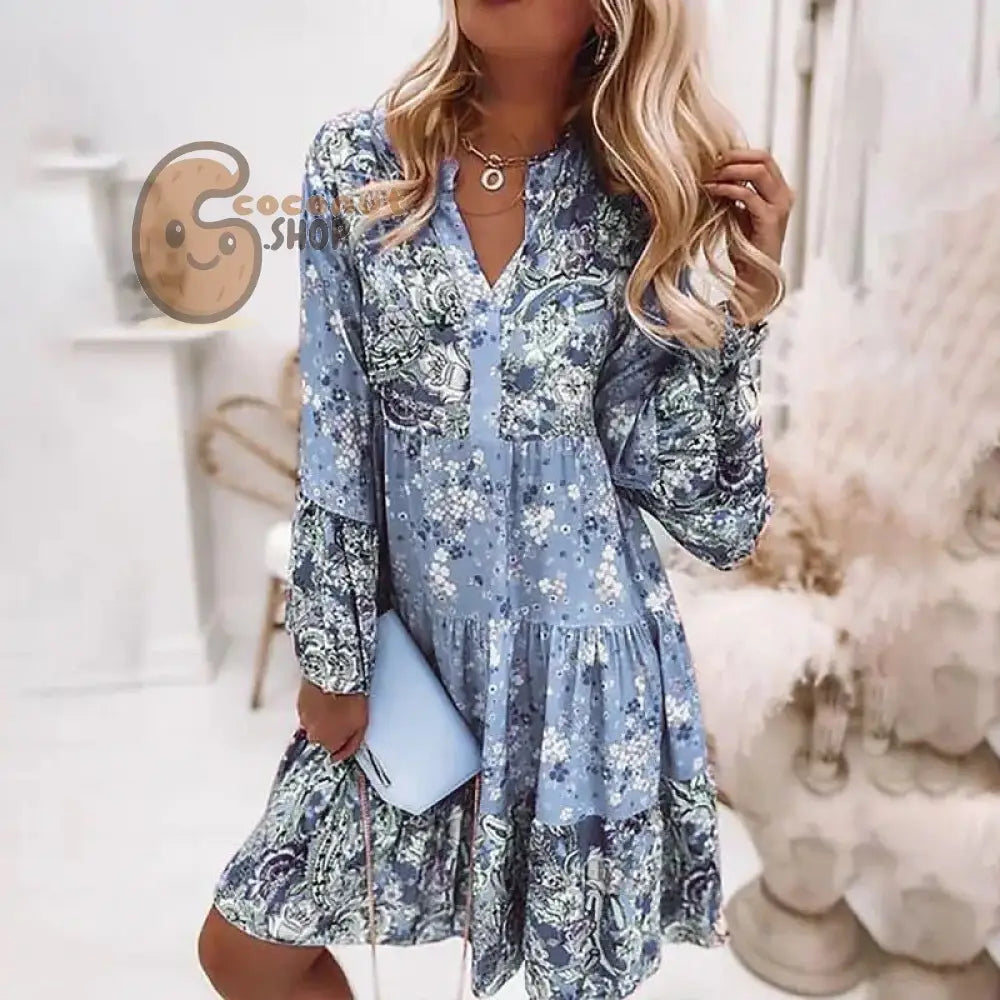 Boho Dream Chic Layered Mini Dress