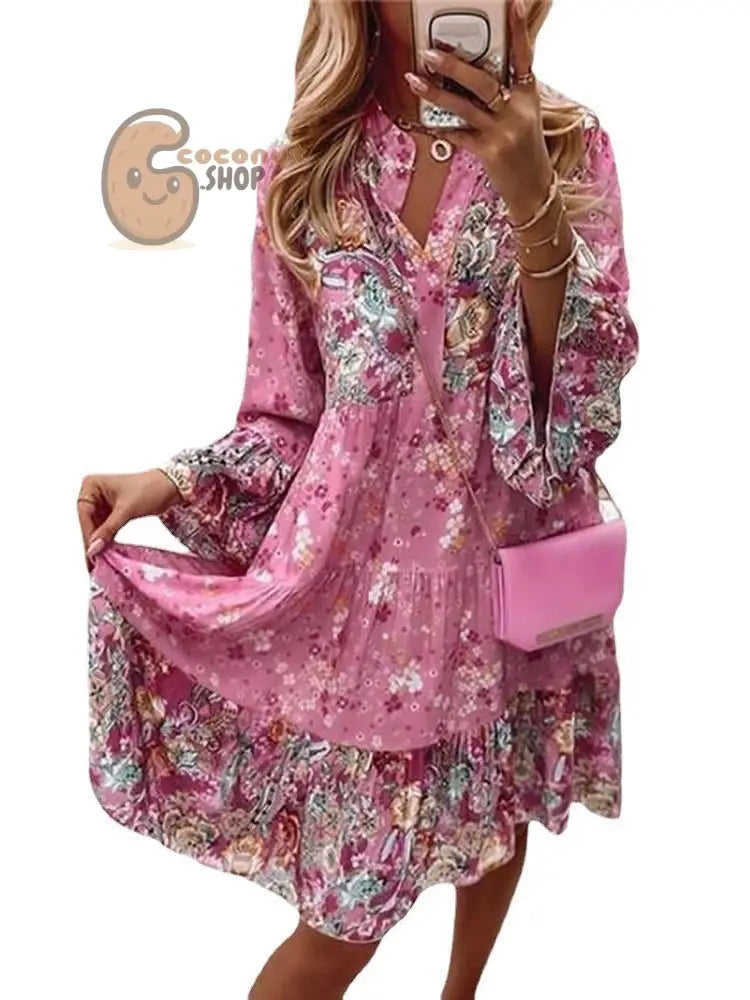 Boho Dream Chic Layered Mini Dress