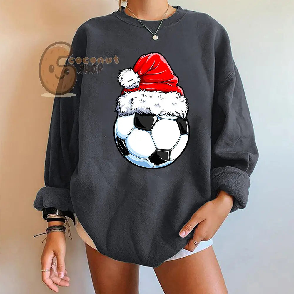 Christmas Football Print Hoodie
