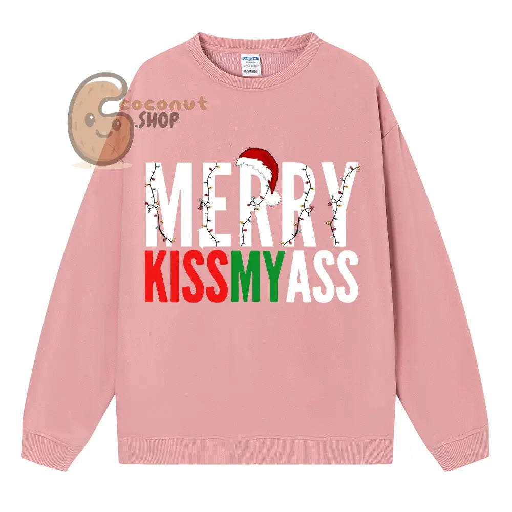 Christmas Merry Kiss My ass Hoodie