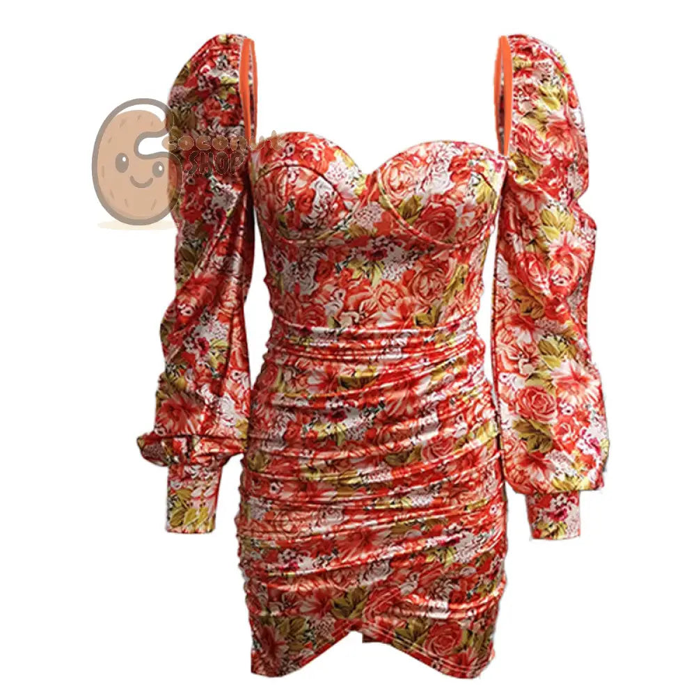 Cute Sexy Long Sleeve Slim Fit Short Dress