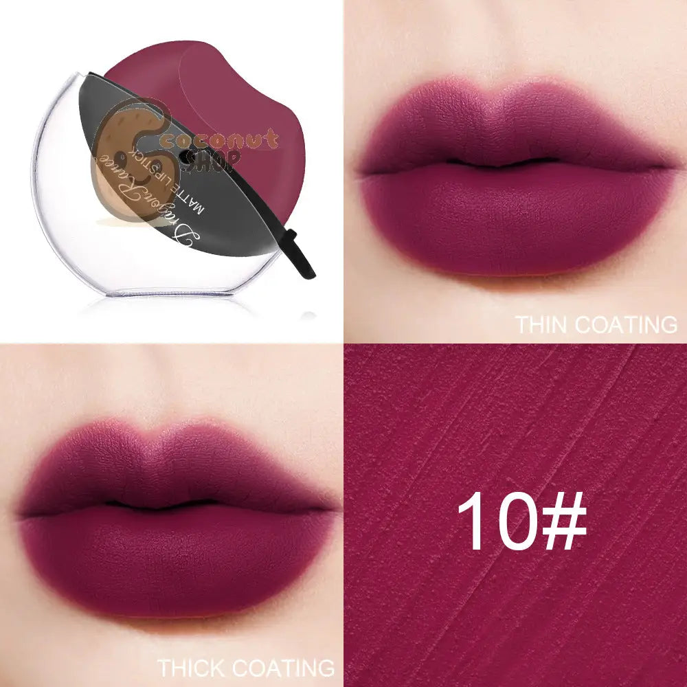 Effortless Elegance: Sip Into Makeup Lazy Lip Matte Lipstick - 10# - beauty