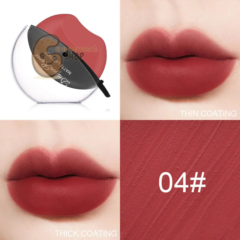 Effortless Elegance: Sip Into Makeup Lazy Lip Matte Lipstick - 4# - beauty