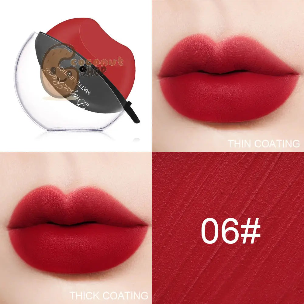 Effortless Elegance: Sip Into Makeup Lazy Lip Matte Lipstick - 6# - beauty