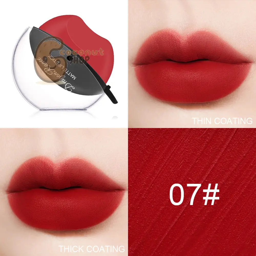 Effortless Elegance: Sip Into Makeup Lazy Lip Matte Lipstick - 7# - beauty