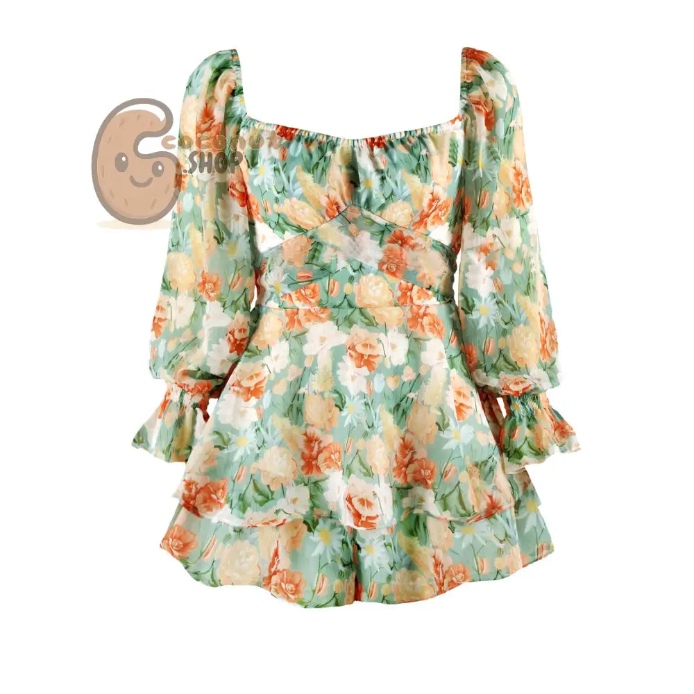 Floral Cute Dress - FKAQ002 / S