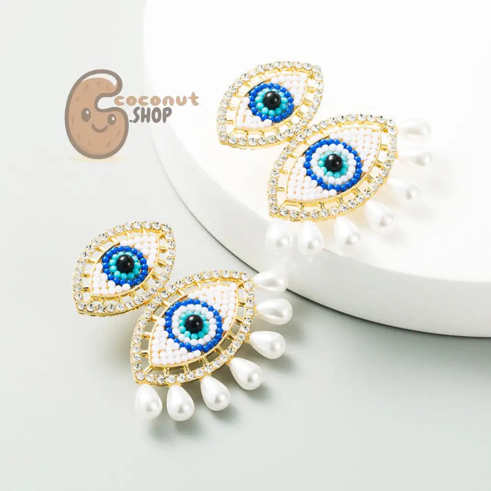 Mesmerizing ’Ins The Same Angel’s Eye’ Earrings: Unveiling Elegance and Individuality in Every Glance - Blue