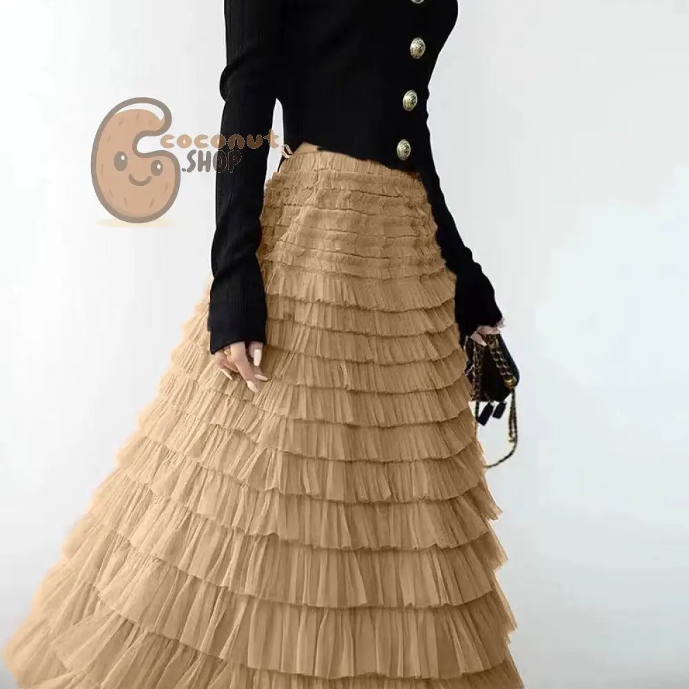 Multi-Layered Long Princess Skirt
