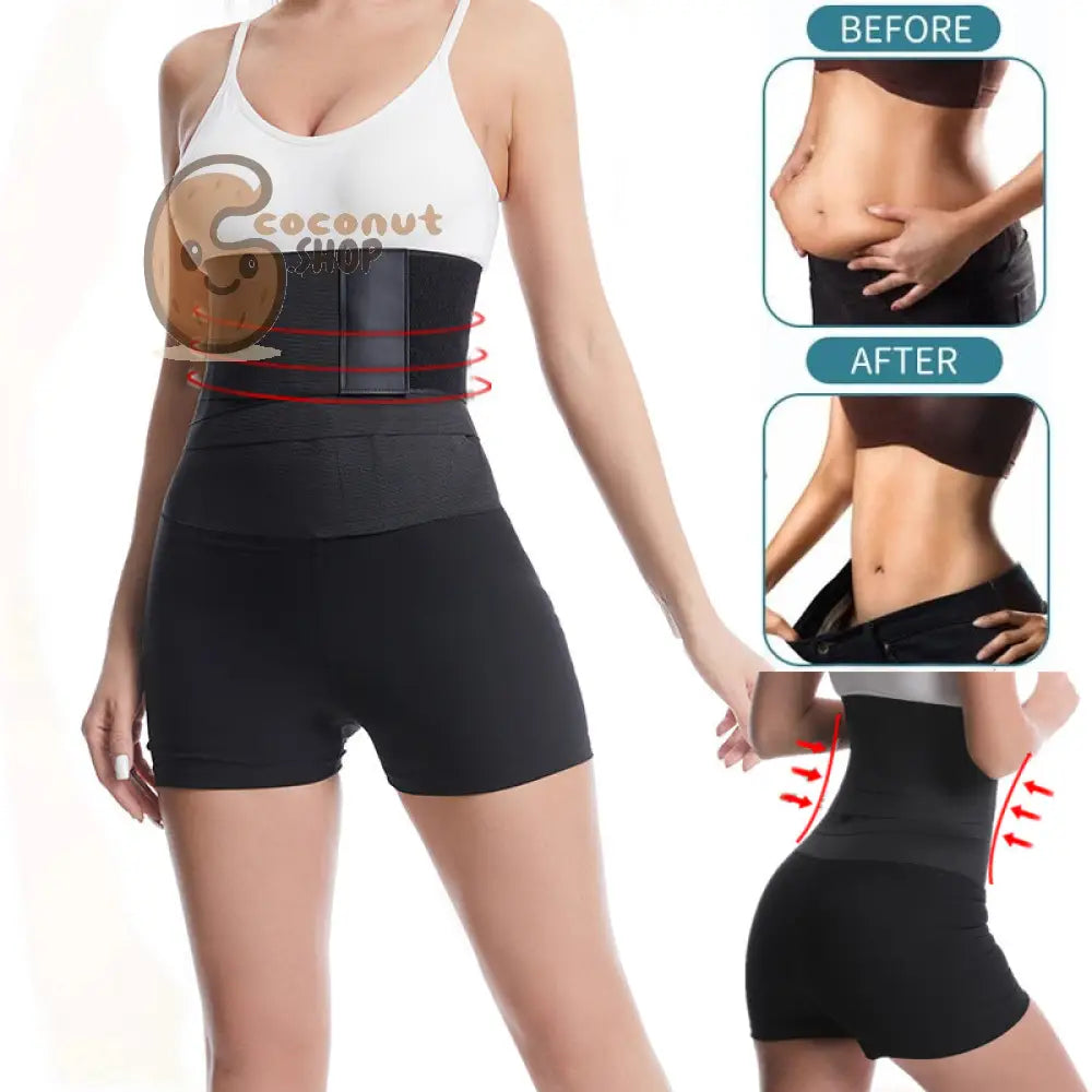 New Two-In-One Belly Wrapping Sweat Pants