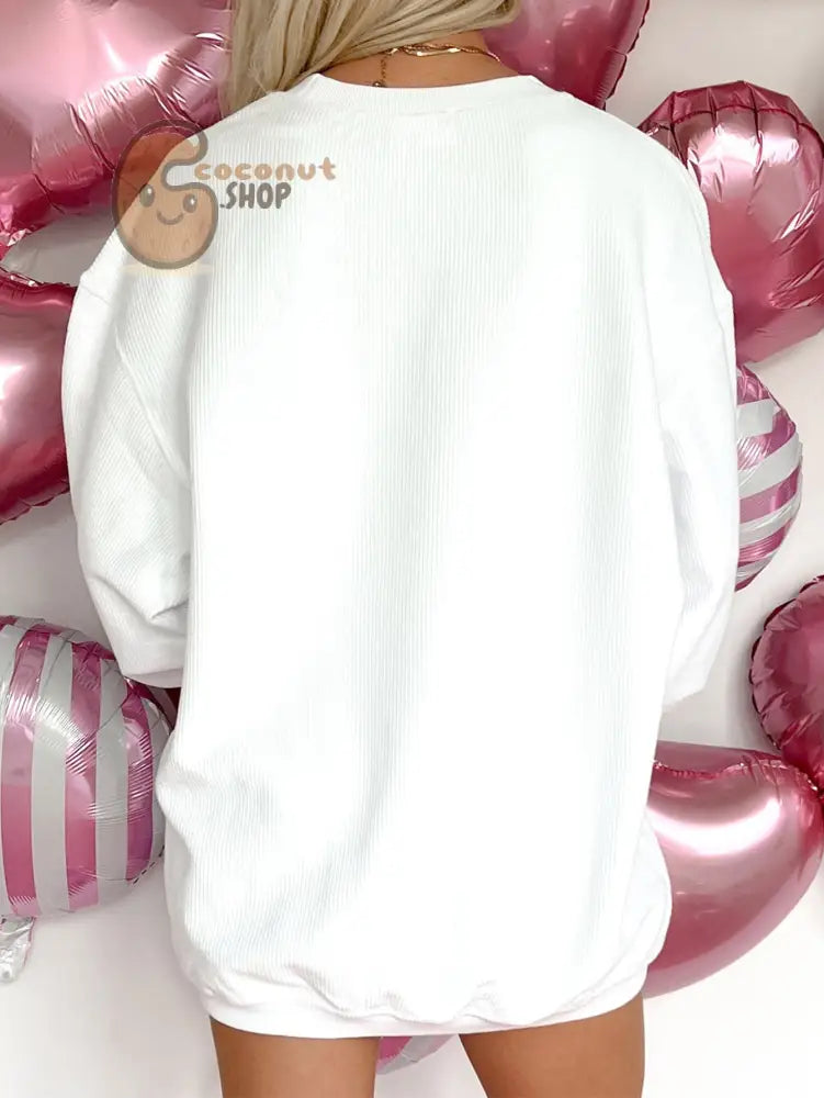 Pink Santa Faces Christmas Long Sleeve