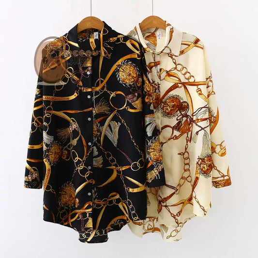 Plus size Fashion casual oversized Women Blouses Spring chiffon Blouse three quarter sleeve Loose Tops Shirts Blusas