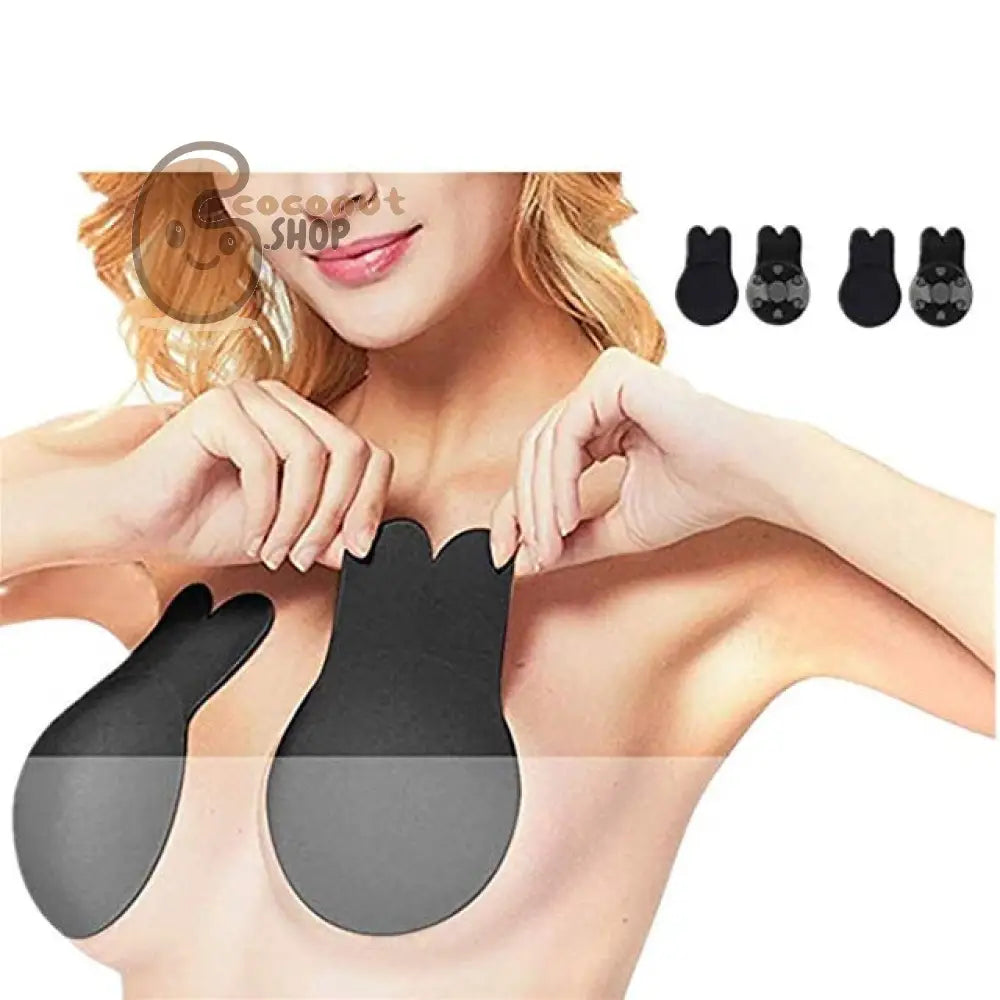 Rabbit Ear Breast Lift Cover Bra Big Size Reusable Lifting Bra Cups Nipple Cover For Women New Arrival 3 Sizes