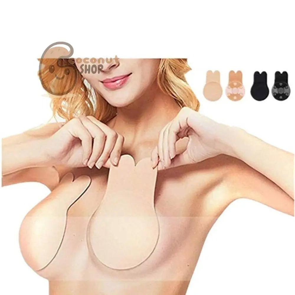 Rabbit Ear Breast Lift Cover Bra Big Size Reusable Lifting Bra Cups Nipple Cover For Women New Arrival 3 Sizes