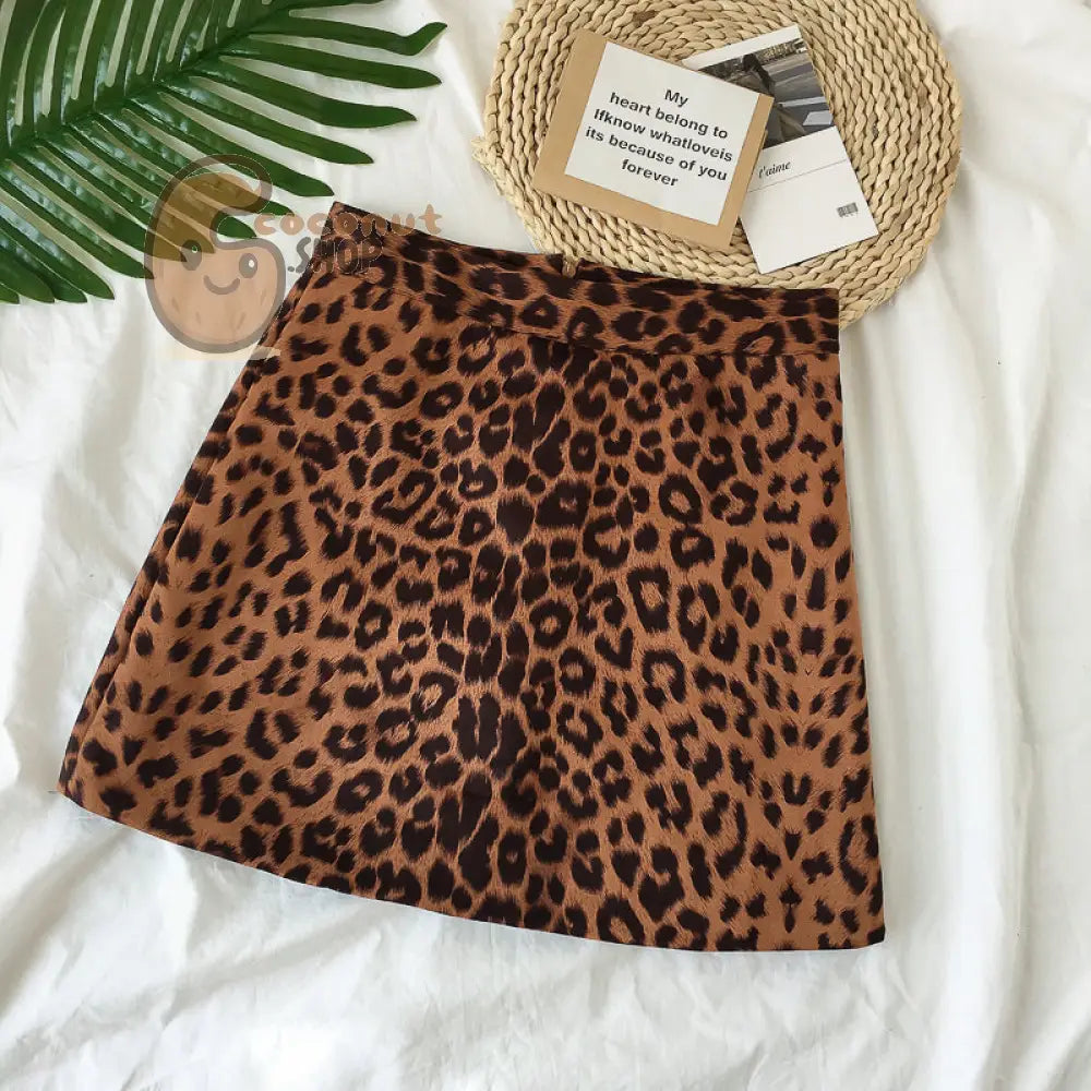 Roar into Style: Unleash Your Inner Wild with Sexy Leopard Mini Skirt – Your 2018 Streetwear Statement!