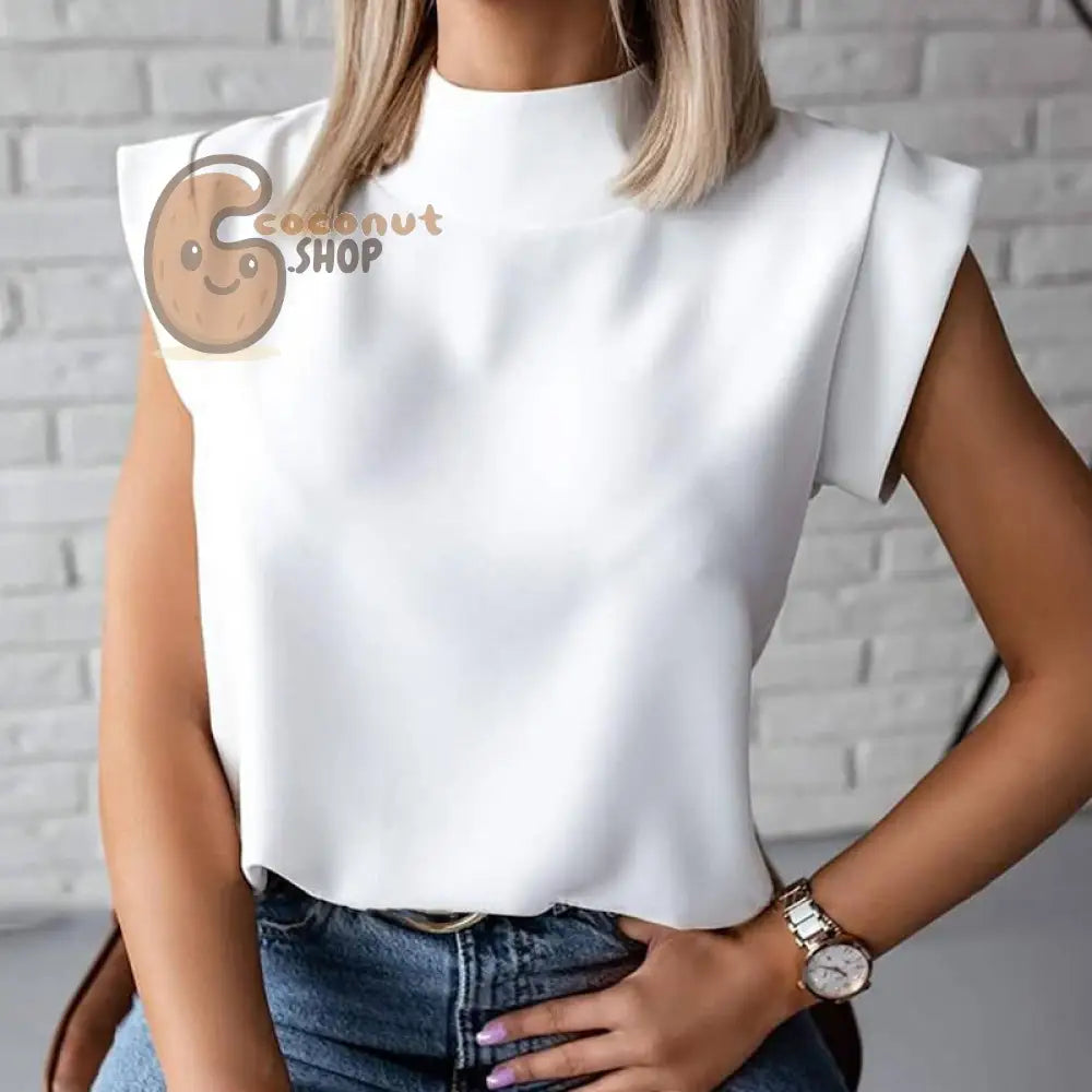 Sassy Chic: Women’s Elegant Lips Print Blouse - Stand Out in Playful Sophistication - Solid Color / S