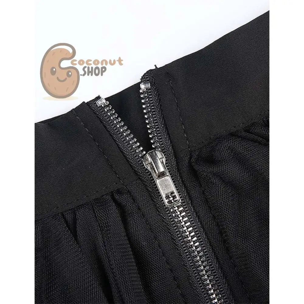 Seductive Noir Mesh Tutu Skirt: Summer Beach to Ballroom Glam - skirt