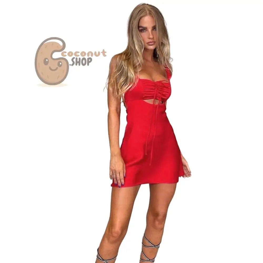 Sexy Hot Girls Fashion Backless Suspenders Slim Bag Hip Temperament Dress