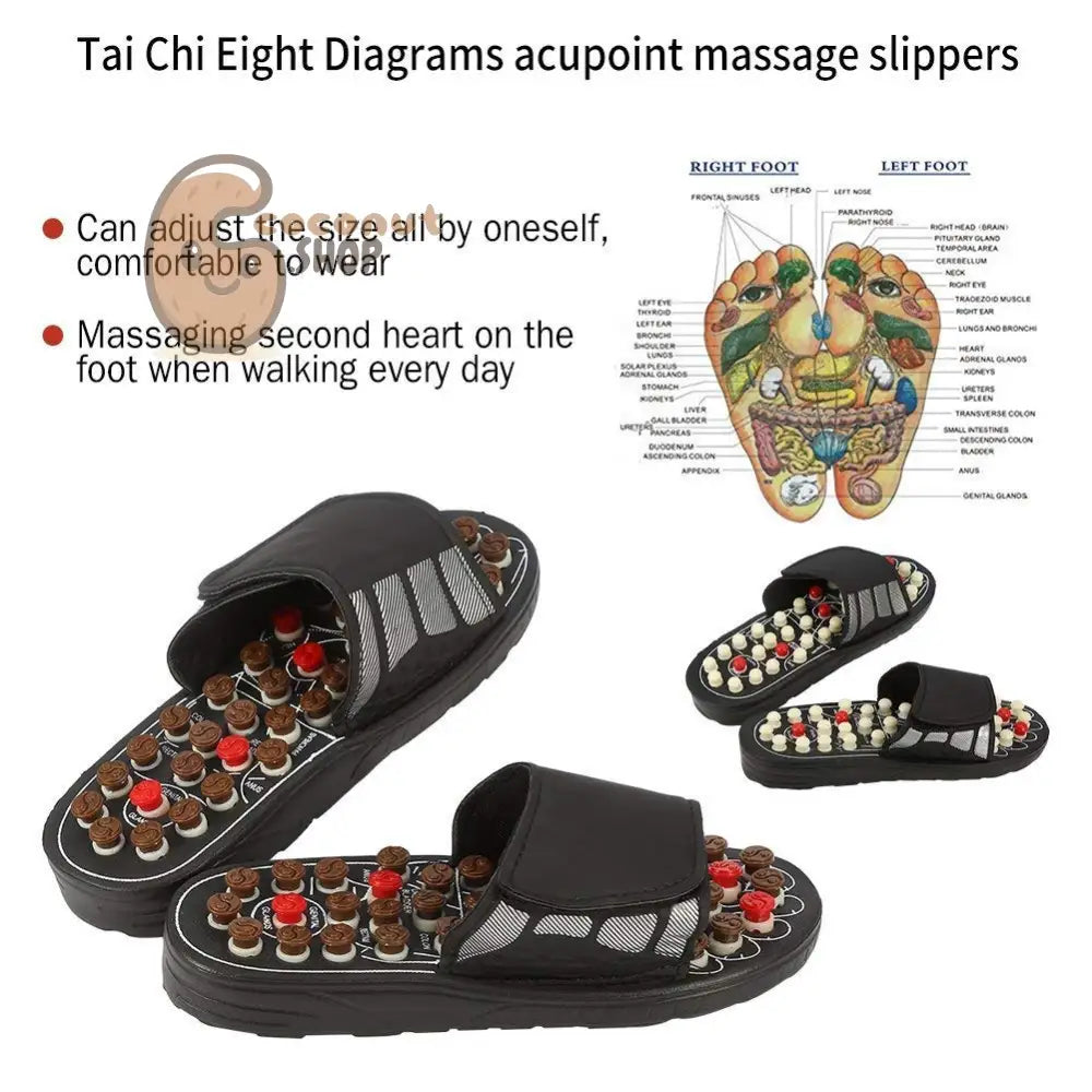 Sole Rejuvenators: Acupuncture Foot Massage Slippers for Total Reflexology Bliss and Foot Care