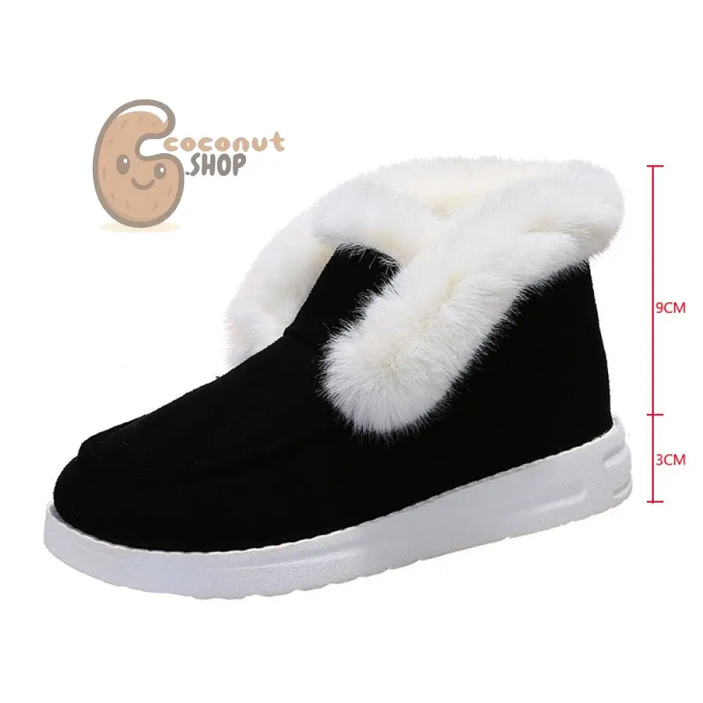 Suede Warm-keeping Cotton Snow Shoes - shoes