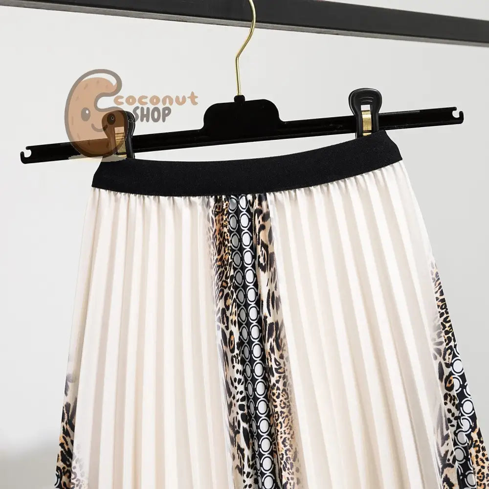 Swing into Style: Embrace the Mid-Length Pleated A-Line Skirt - Effortlessly Elegant Elastic Waist Pleats with Chic