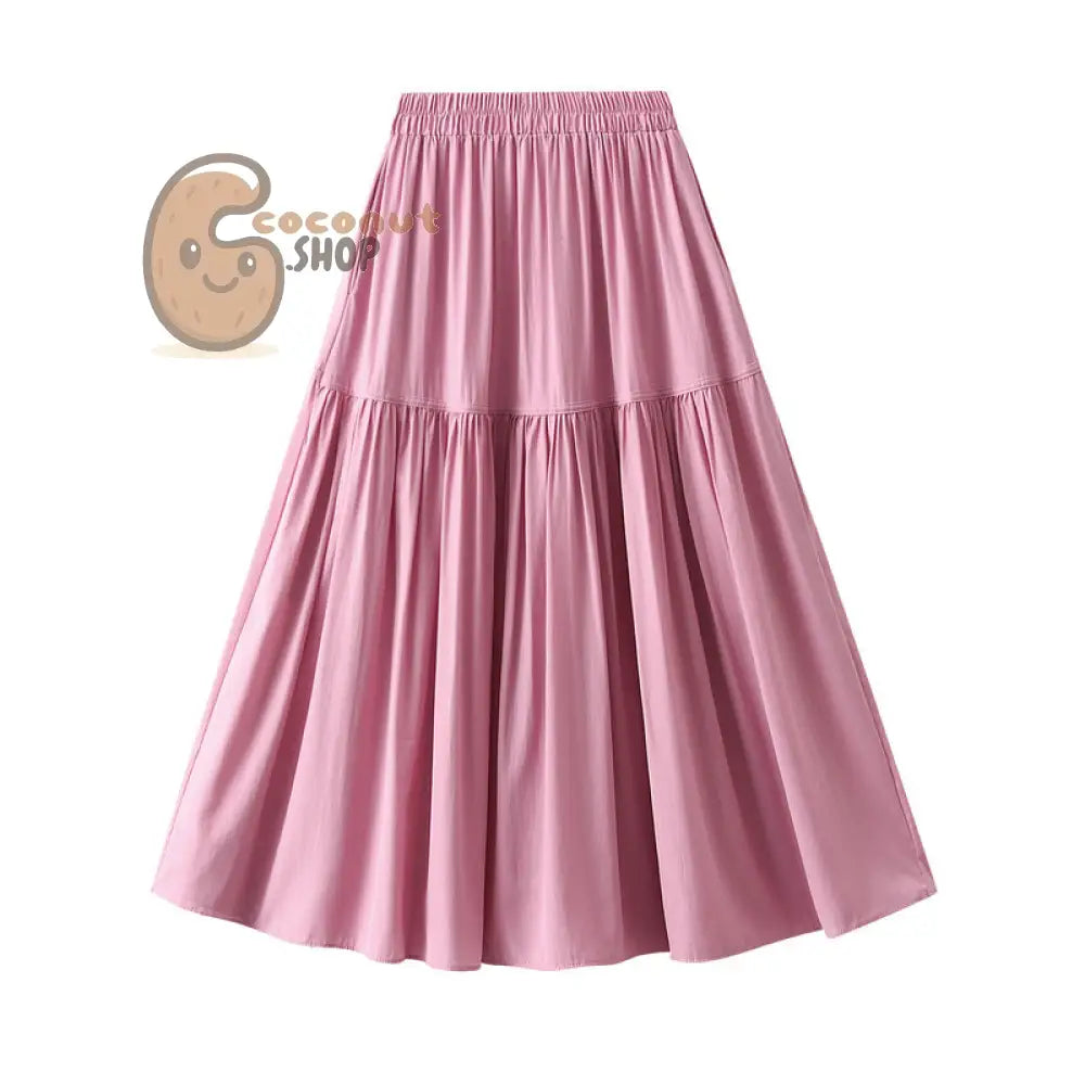 Timeless Elegance: Discover the Vintage Charm of our Cute Pleated Skirt Collection - Pink