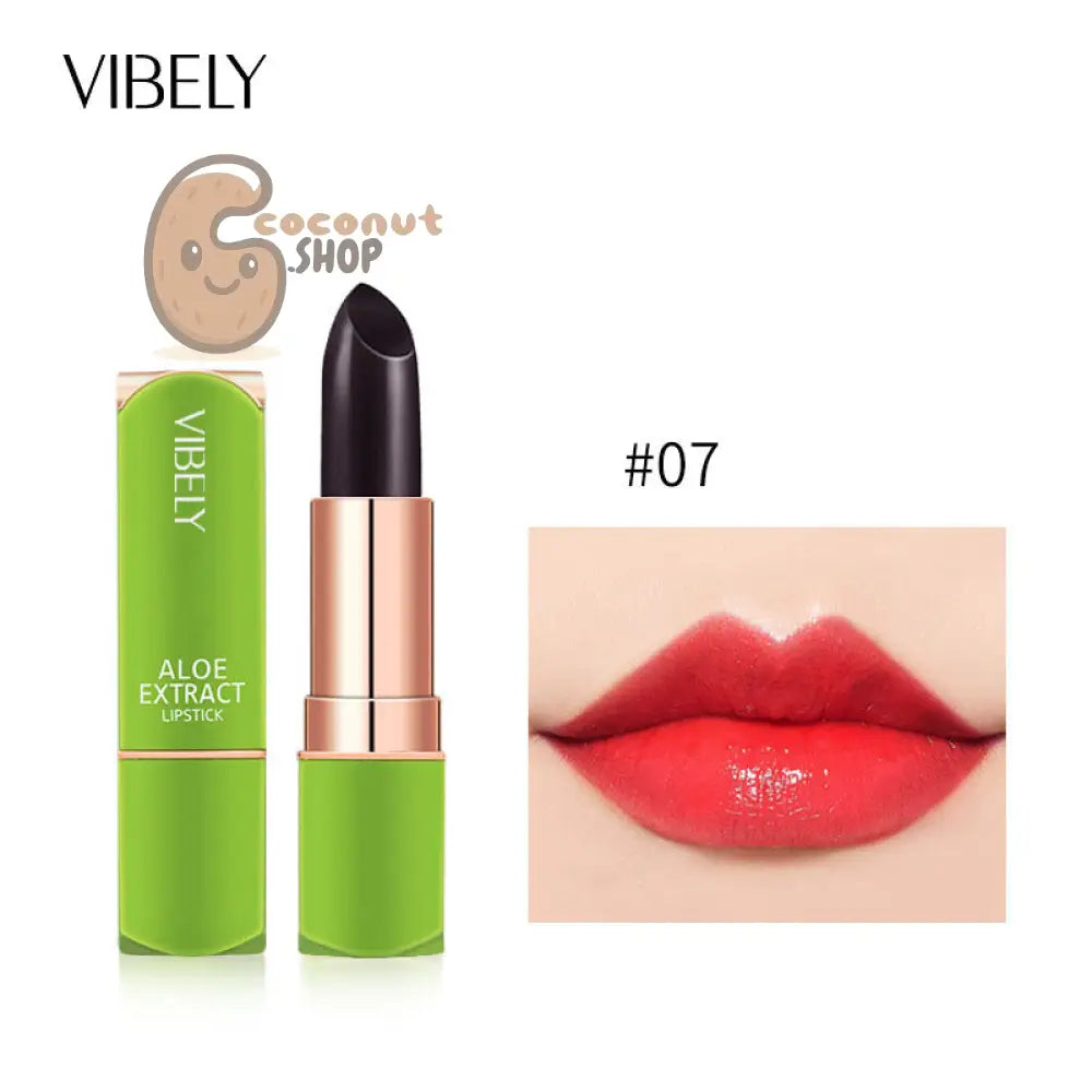 VIBELY Aloe Vera Warm Color Jelly Lip Care - 07#Rebel Red