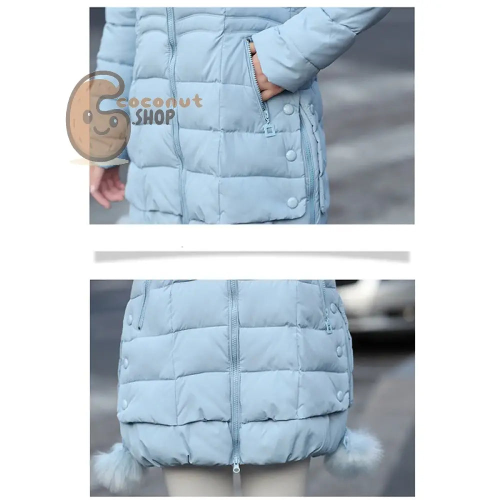 Winter Parka: Faux Fur Down Jacket