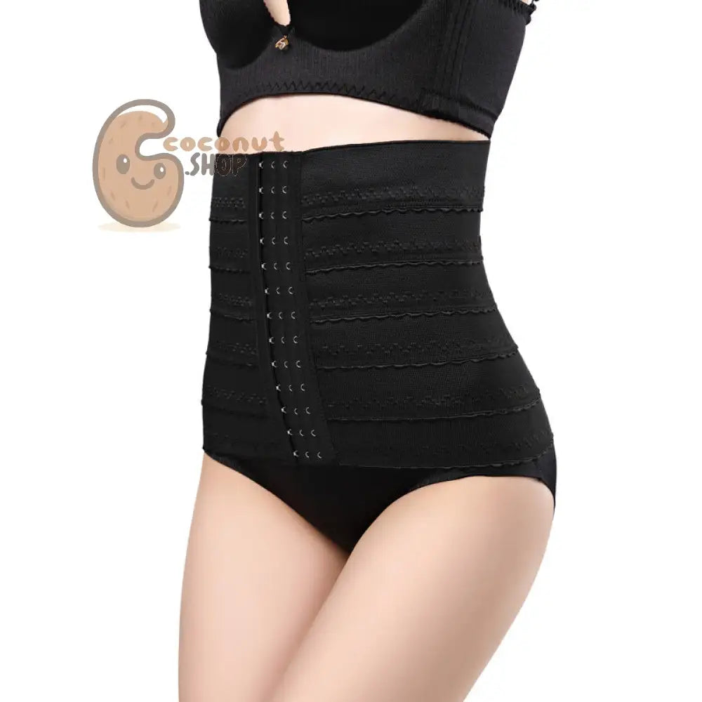 Women’s Belly Belt Waist Corset Shaping Underwear - Black / S